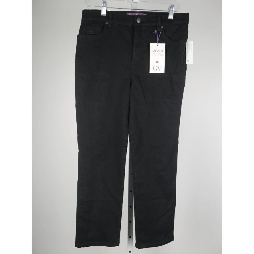 Gloria Vanderbilt Women's Petite Short Amanda High Rise Straight-Leg Jeans 10P